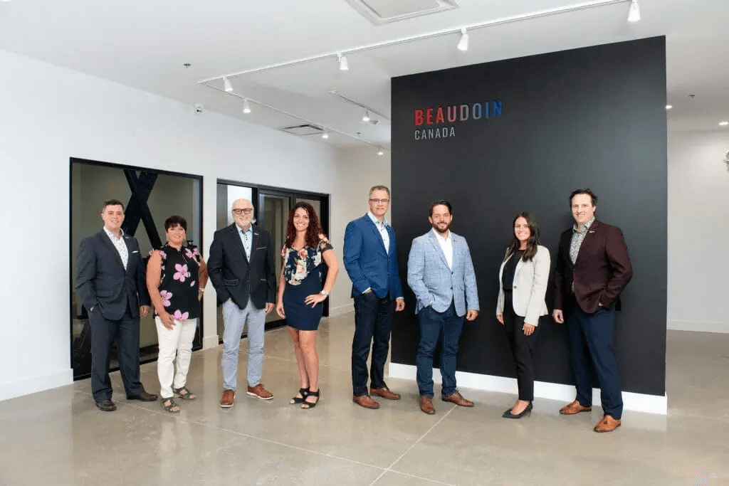 L'équipe Beaudoin sur un chantier